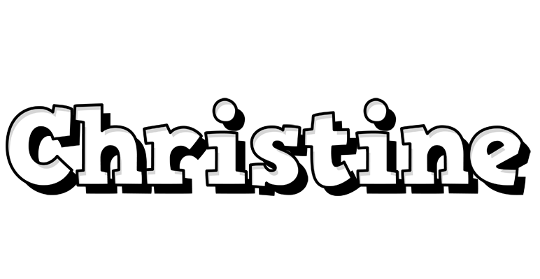 Christine snowing logo