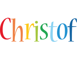 Christof birthday logo