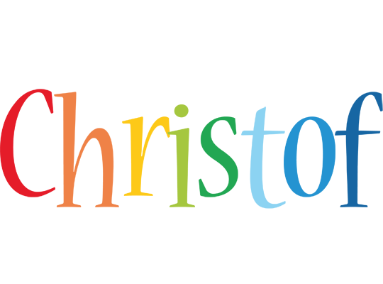 Christof birthday logo