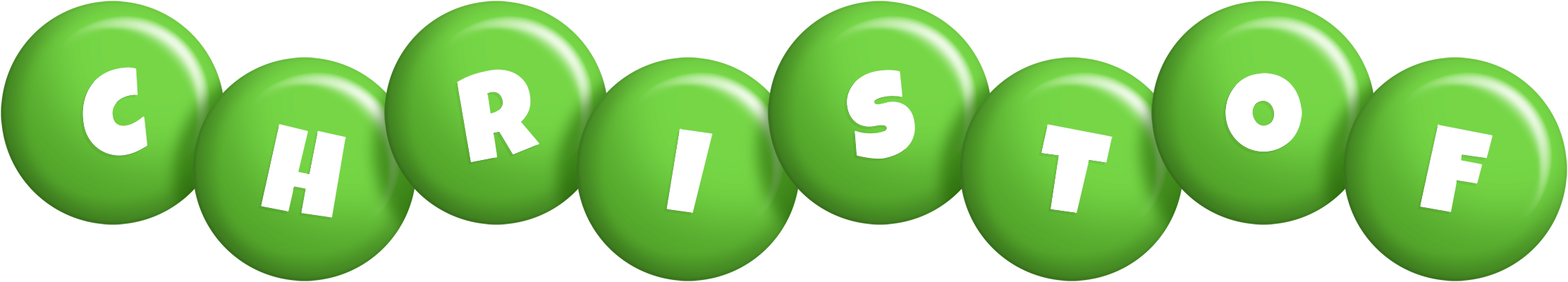 Christof candy-green logo