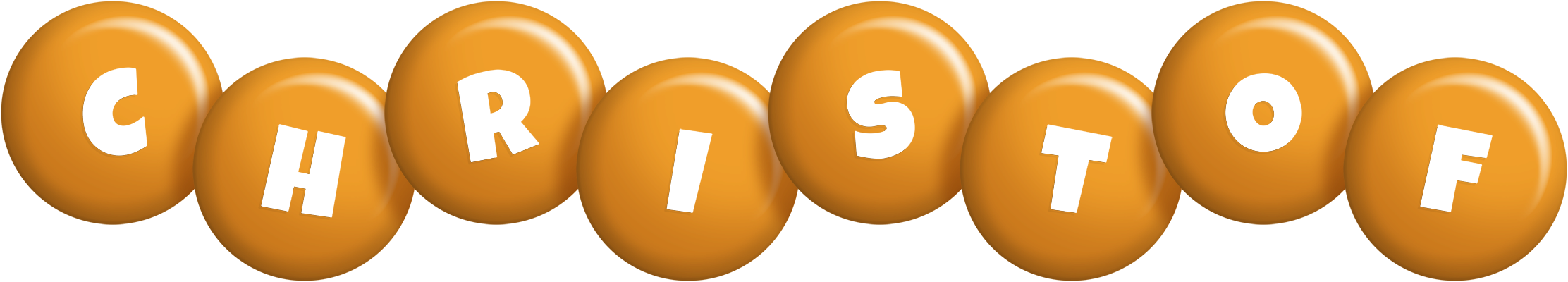 Christof candy-orange logo