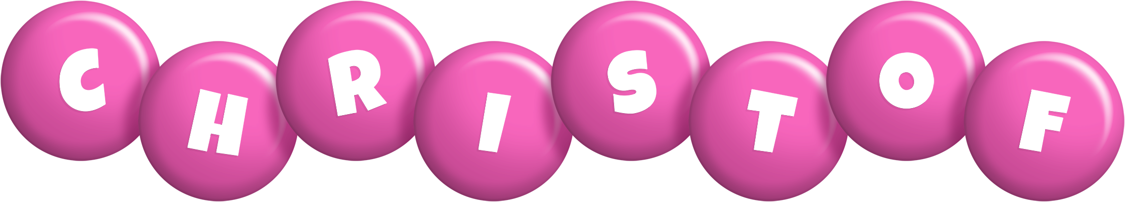 Christof candy-pink logo