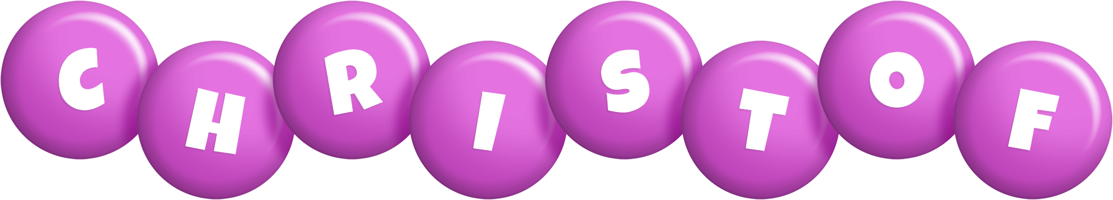 Christof candy-purple logo