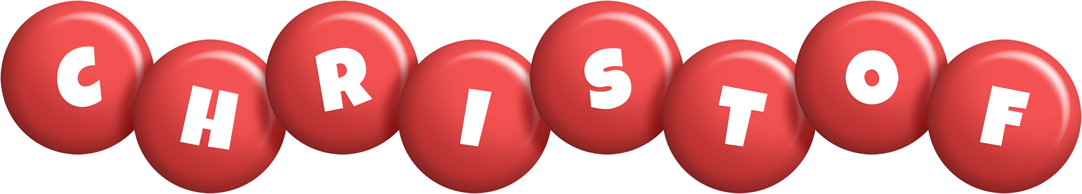 Christof candy-red logo