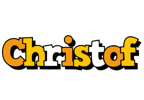 Christof cartoon logo