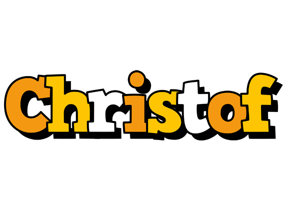 Christof cartoon logo