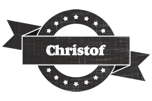 Christof grunge logo