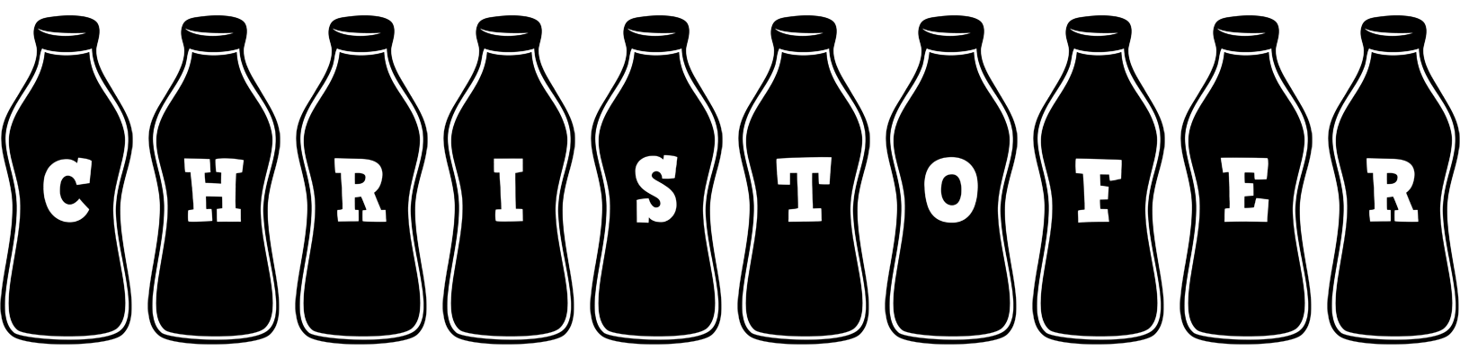 Christofer bottle logo