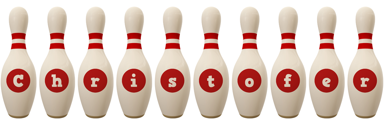 Christofer bowling-pin logo