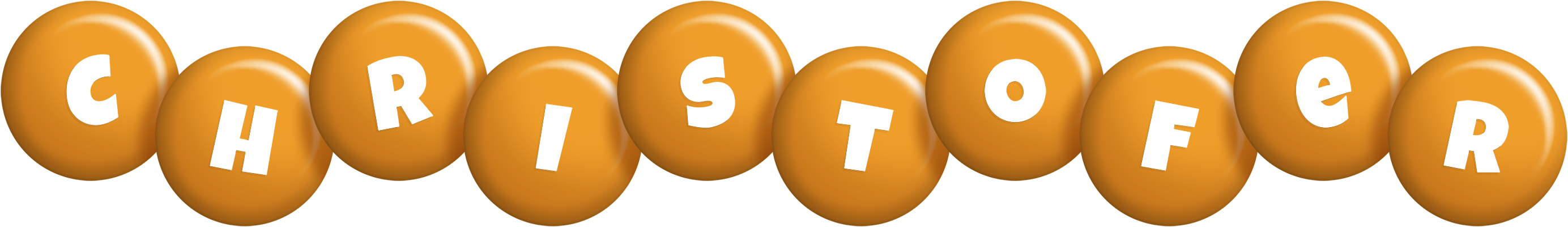 Christofer candy-orange logo