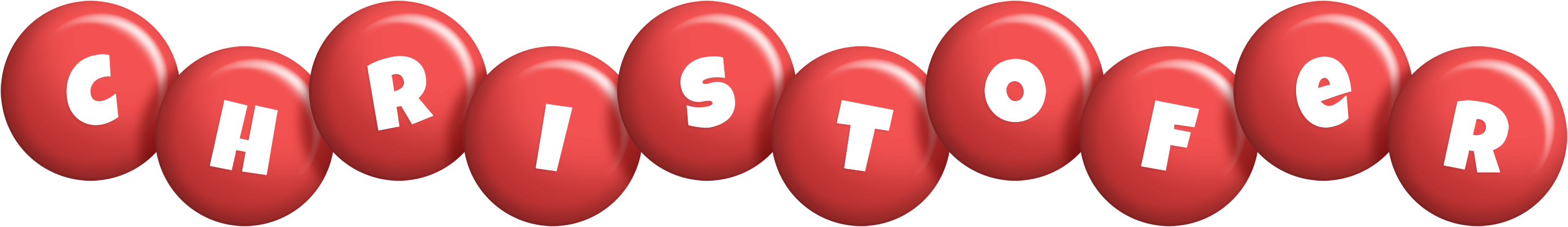 Christofer candy-red logo