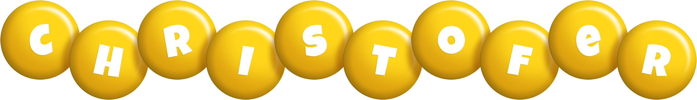 Christofer candy-yellow logo