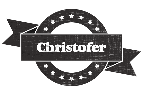 Christofer grunge logo