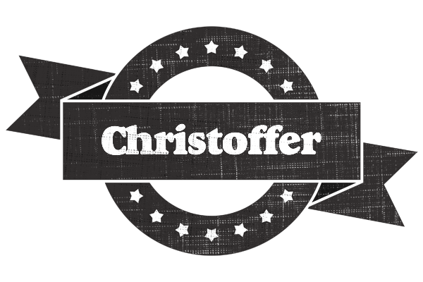 Christoffer grunge logo