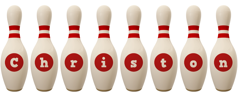 Christon bowling-pin logo