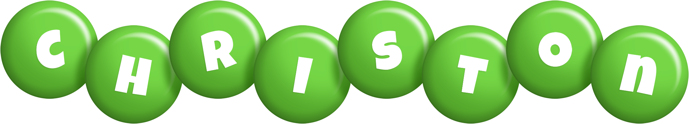 Christon candy-green logo