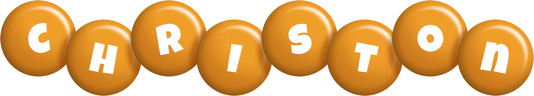 Christon candy-orange logo