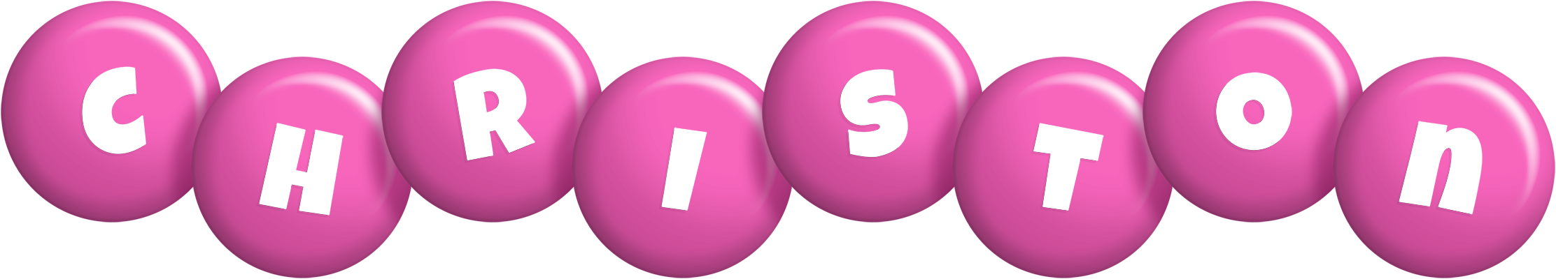 Christon candy-pink logo