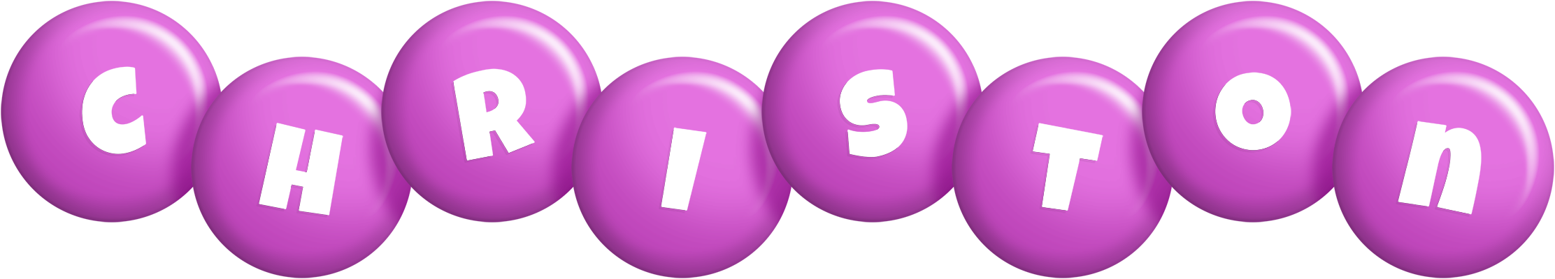 Christon candy-purple logo