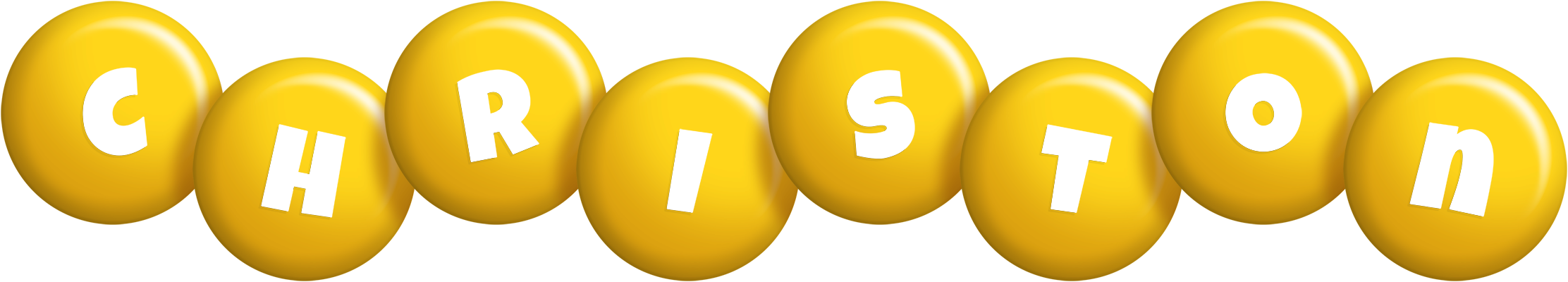 Christon candy-yellow logo