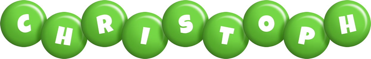 Christoph candy-green logo