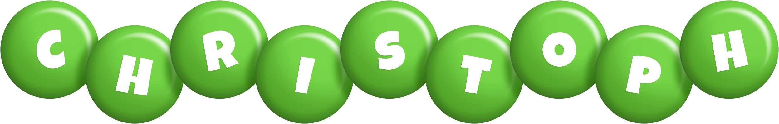 Christoph candy-green logo