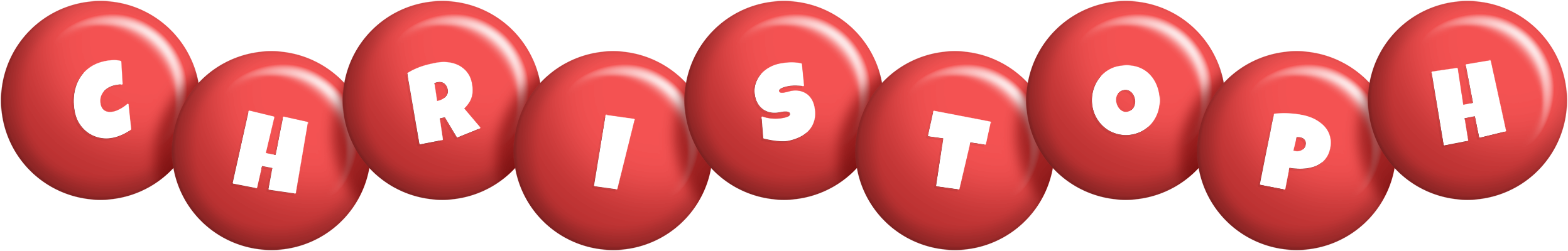 Christoph candy-red logo