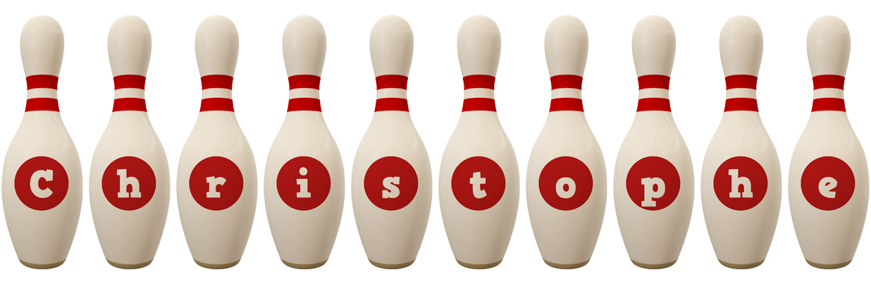 Christophe bowling-pin logo