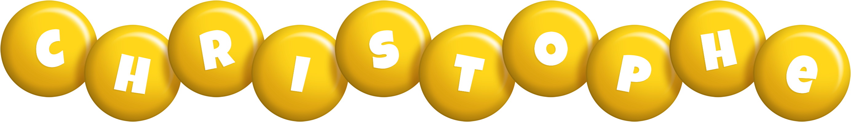 Christophe candy-yellow logo