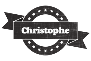 Christophe grunge logo