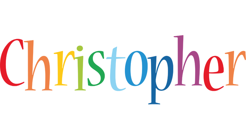 Christopher birthday logo
