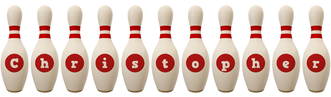 Christopher bowling-pin logo