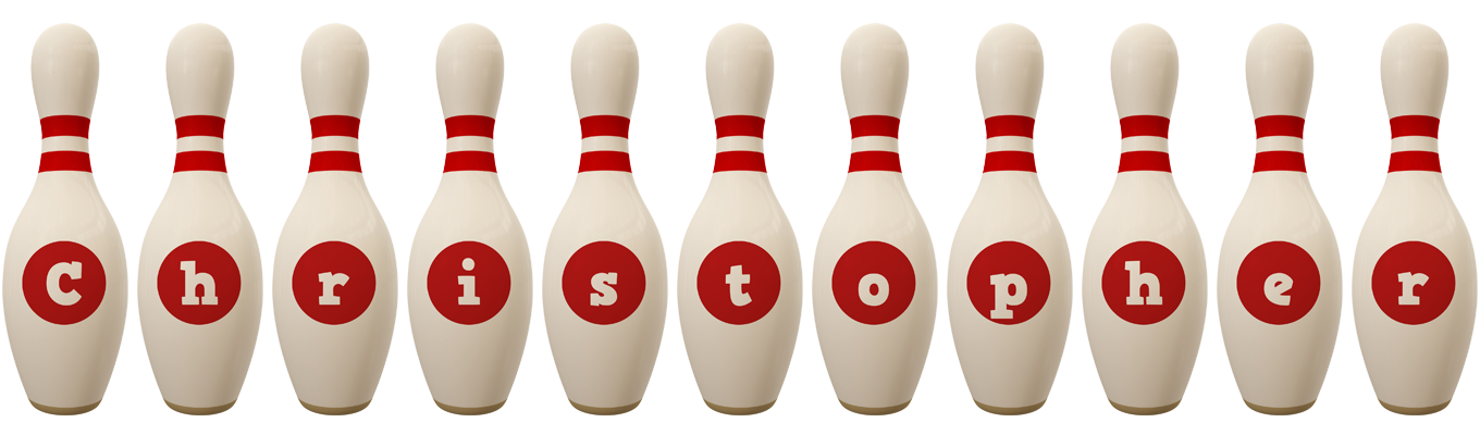Christopher bowling-pin logo