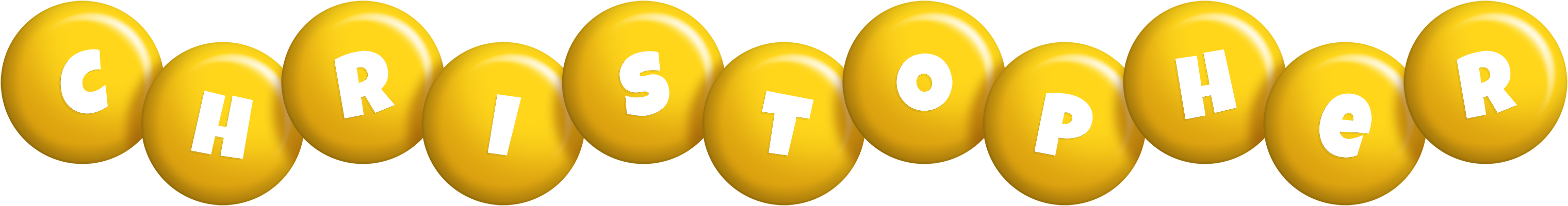 Christopher candy-yellow logo