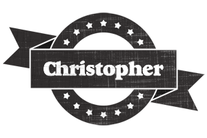 Christopher grunge logo