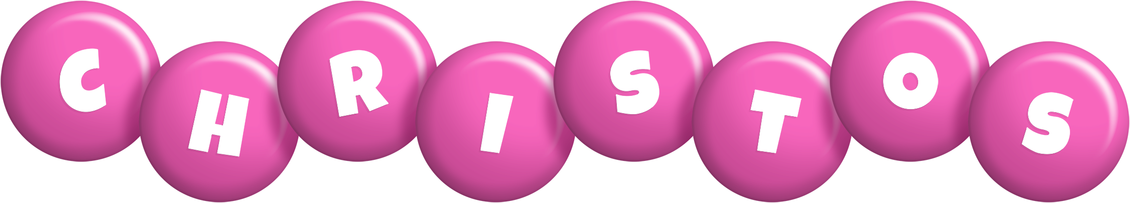 Christos candy-pink logo