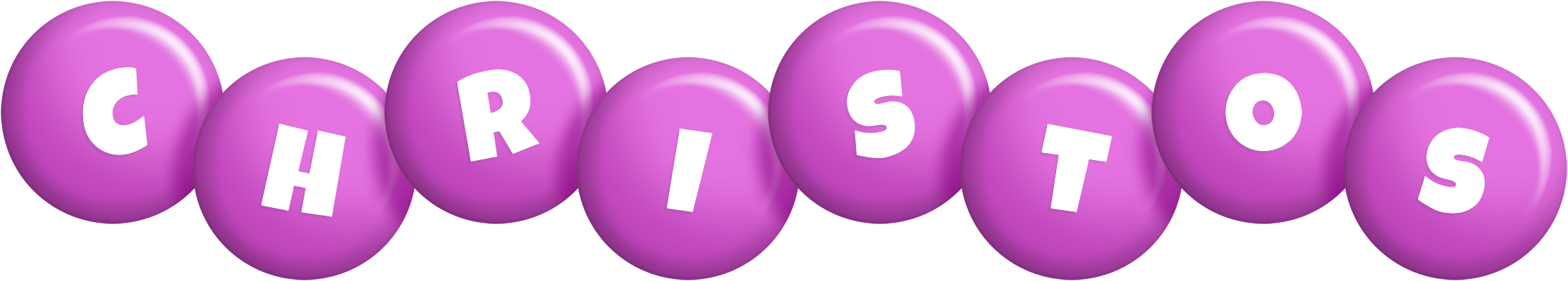 Christos candy-purple logo