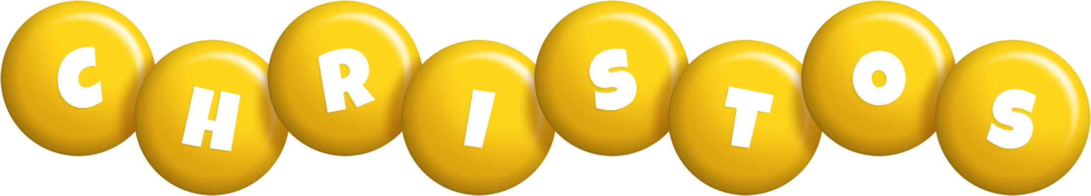Christos candy-yellow logo