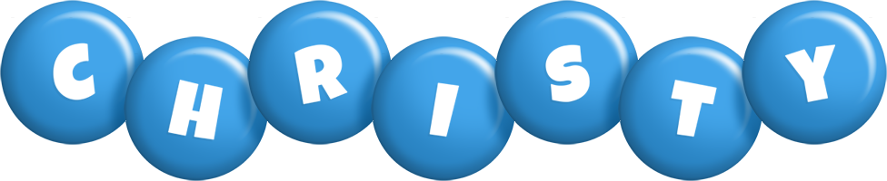 Christy candy-blue logo