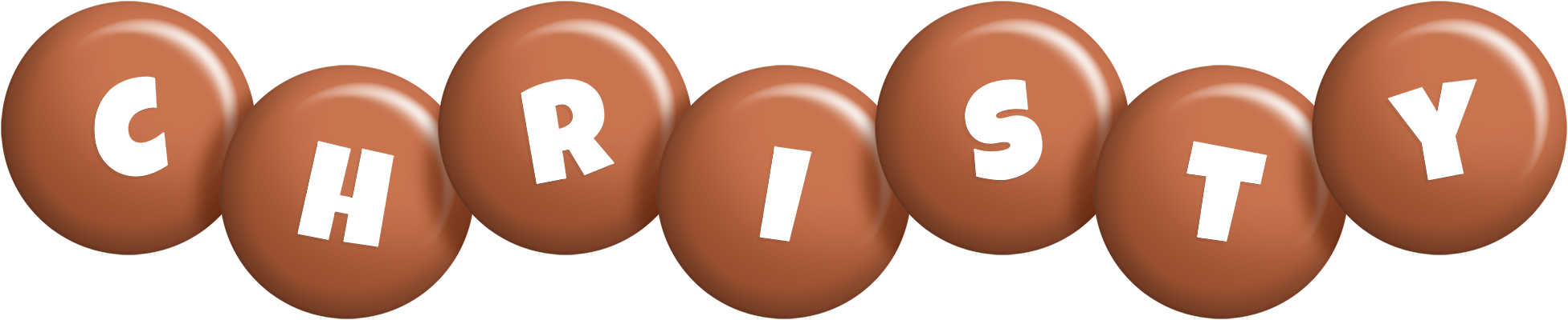 Christy candy-brown logo