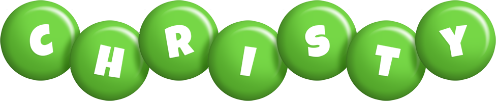 Christy candy-green logo