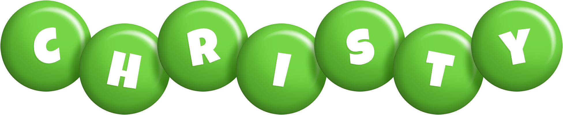 Christy candy-green logo