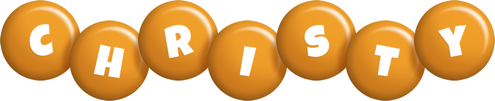 Christy candy-orange logo