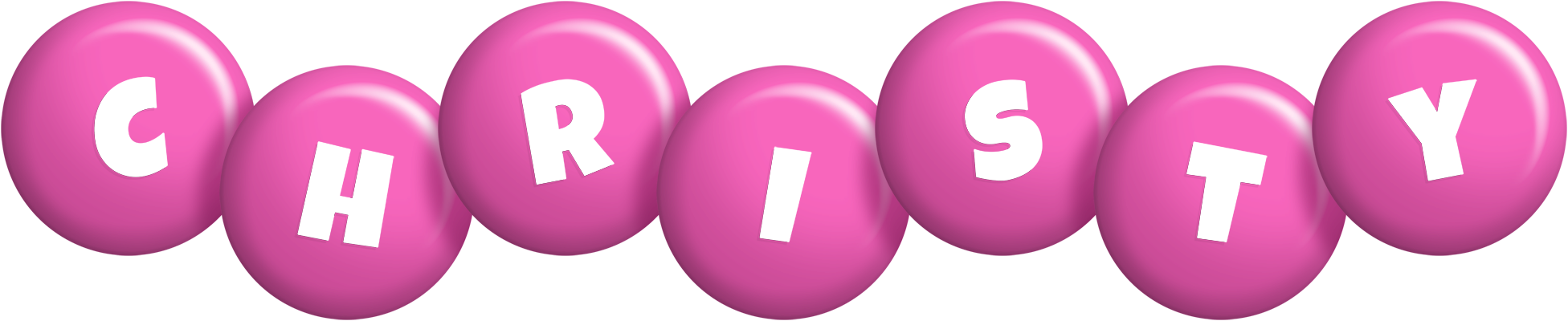 Christy candy-pink logo