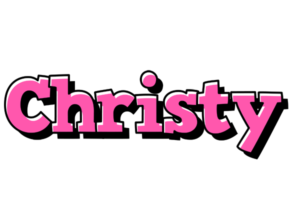 Christy girlish logo