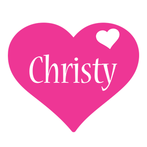 Christy love-heart logo