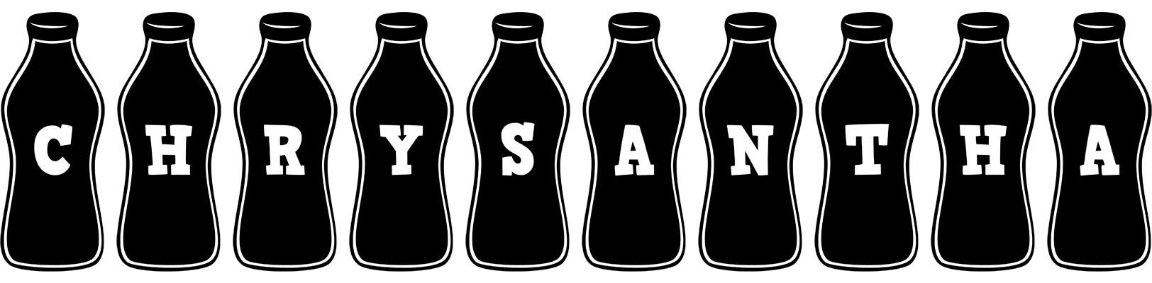 Chrysantha bottle logo