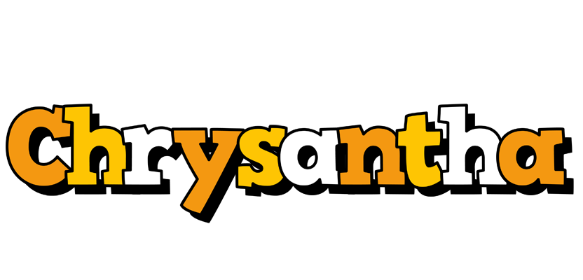 Chrysantha cartoon logo
