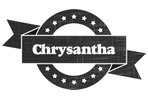 Chrysantha grunge logo