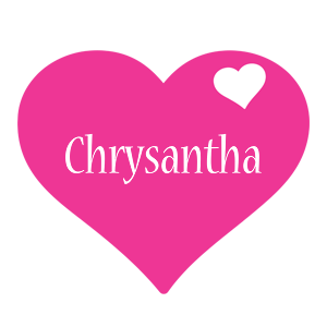 Chrysantha love-heart logo